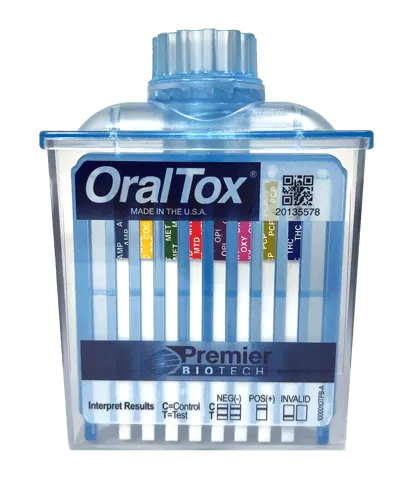 OralTox 8-panel FDA 510(k) cleared oral fluid drug test device
