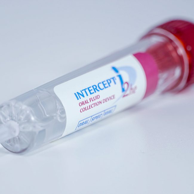 Intercept i2he laboratory oral fluid drug testing device