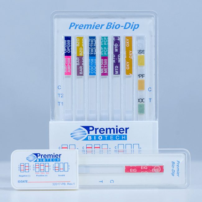 Premier Bio-Dip multi-panel urine drug test