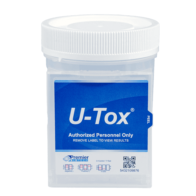 UTox urine drug testing device