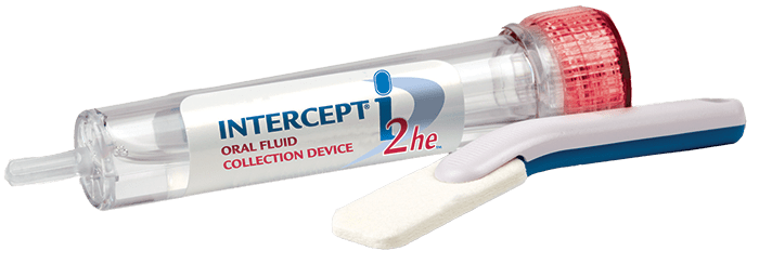 Intercept i2he oral fluid collection device