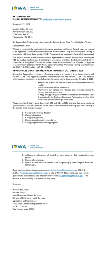 Premier Biotech drug testing solutions