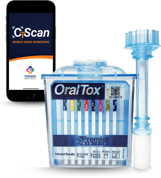 OralTox drug test device and OT-Scan app integrated solution
